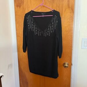 Style & Co. Black Knit Top XL